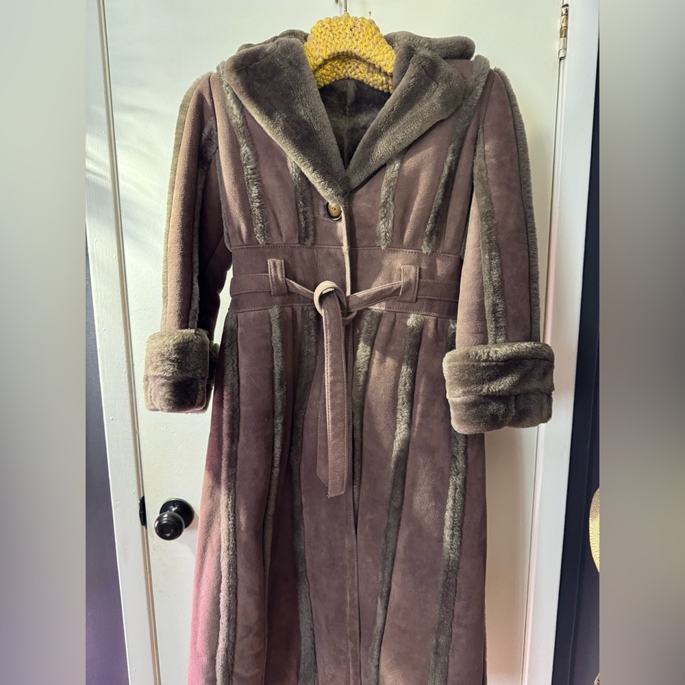 Vintage Burberry jacket suede and sheepskin